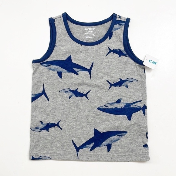 Carter's shark print tank top - Picture 1 of 4